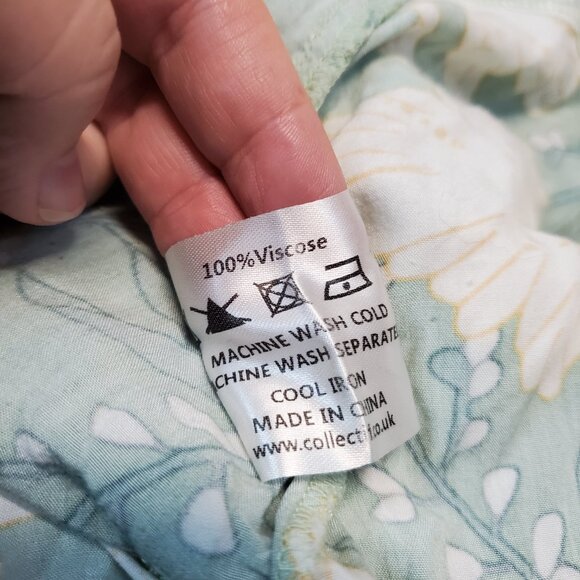 Modcloth Green White Yellow Floral Boho Romantic Cottagecore‎ Romper Women XS 4 - Picture 11 of 11